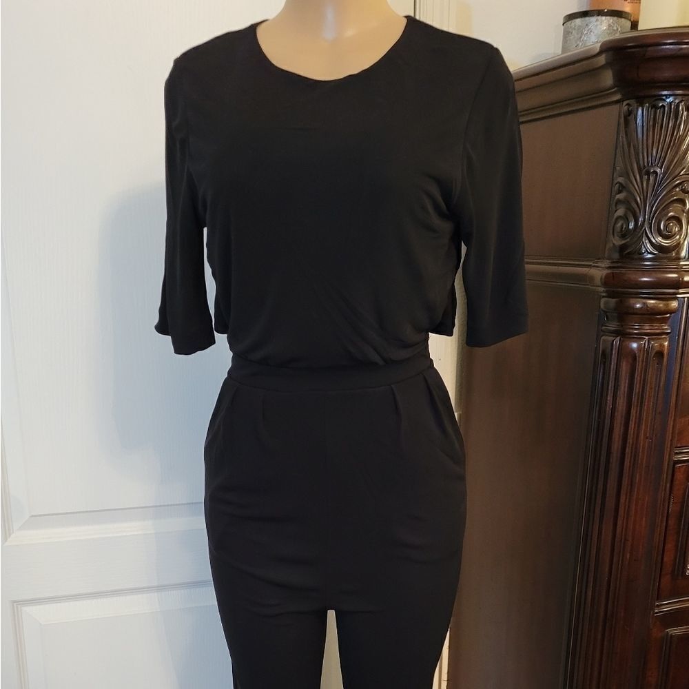 H&M 3/4 SLEEVE LENGTH OPEN BACK WOMEN"S JUMPSUIT - Picture 2 of 16